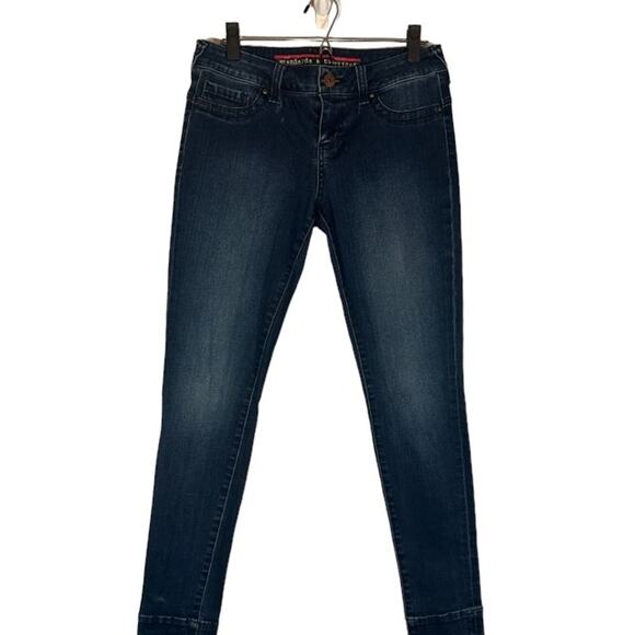 Standards & Practices Dark Blue Cotton Blend Skinny Denim Jeans Women Sz 27 - Picture 1 of 13